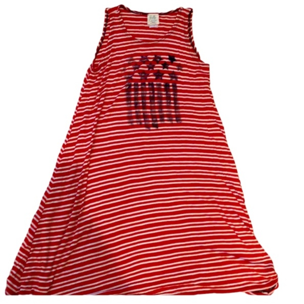 Red Stripe Summer Dress